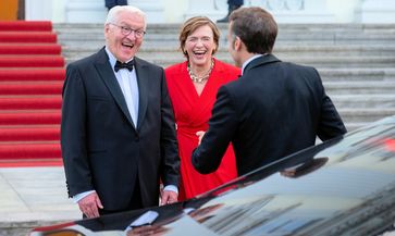 Frank-Walter Steinmeier und Emanuel Macron (2024)