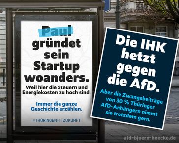 Bild: Screenshot Internetseite: "https://afd-bjoern-hoecke.de/2024/08/26/wohlgefaelligkeitskampagne-der-ihk/" / Eigenes Werk