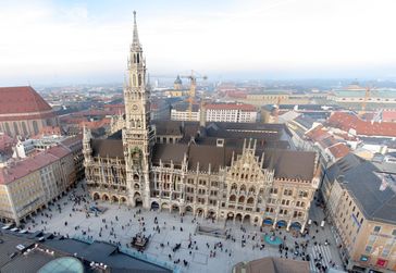 Der Marienplatz und das Neue Rathaus