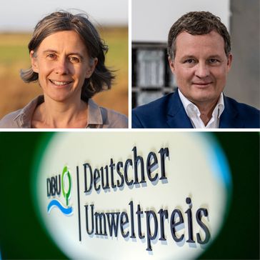 Moorforscherin Dr. Franziska Tanneberger und Diplom-Ingenieur Thomas Speidel  (2024) Bild: Fotos: DBU | Ansgar Pudenz Fotograf: Deutsche Bundesstiftung Umwelt (DBU)