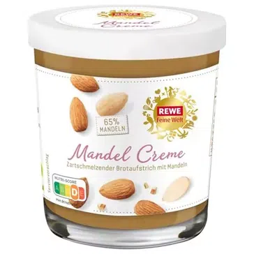 REWE Feine Welt Mandelcreme, 200g Bild: REWE / Eigenes Werk