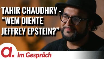 Bild: SS Video: "Im Gespräch: Tahir Chaudhry (“Wem diente Jeffrey Epstein?”)" (https://tube4.apolut.net/w/5EXk9QyWsQpya1FUmCemyX) / Eigenes Werk