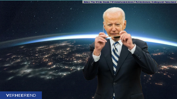 Bild: Biden: The White House / Wikimedia commons / Public domain; Hintergrund: freepik.com  / AUF1 / Eigenes Werk