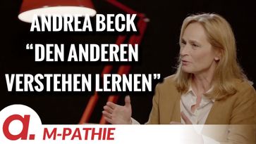 Bild: SS Video: "M-PATHIE – Zu Gast heute: Andrea Beck “Den anderen verstehen lernen”" (https://tube4.apolut.net/w/4KvmVhvHVtKakh2VvFUAPK) / Eigenes Werk