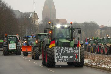 Bauernprotest (Symbolbild)