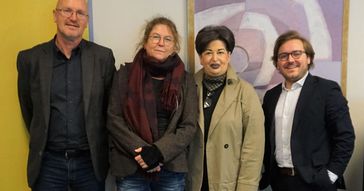 Im Bild (v.li.) Martin Lorenzen, Beatrice Richter-Bethge, Claudia Remark, Mats Rosenbaum (2023)