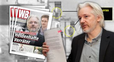 Bild: Militäraktion/Wikileaks; Assange/Wikimedia, David G Silvers, CC BY-SA 2.0; Bildkomposition "Wochenblick"/ Eigenes Werk