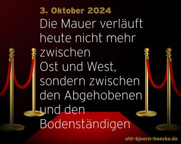 Bild: Screenshot Internetseite: "https://afd-bjoern-hoecke.de/2024/10/03/gedanken-zum-tag-der-deutschen-einheit/" / Eigenes Werk