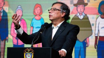 Auf dem Archivbild: Kolumbiens Präsident Gustavo Petro bei einer Veranstaltung in Bogotá, 3. August 2023. Bild: Legion-media.ru / Chepa Beltran / Long Visual Press / Abaca / Sipa USA