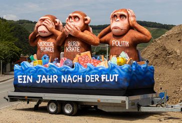 Protestwagen im Ahrtal (2022)