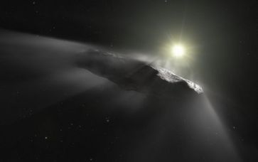 Bild: CC BY 2.0 / Hubble ESA / Artist’s impression of the interstellar asteroid Oumuamua