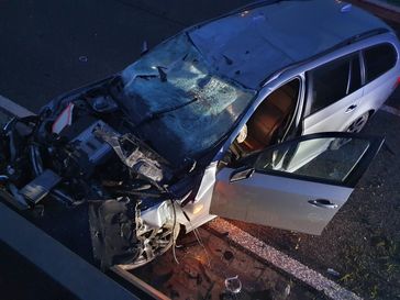 Foto vom Unfallfahrzeug Bild: Polizei