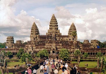 Angkor Wat W-Seite im Königreich Kambodscha