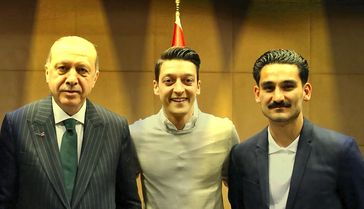 Erdogan, Özil und Gündogan (2018), Archivbild