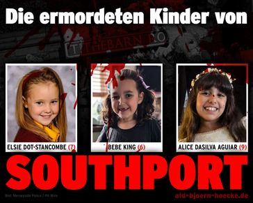 Bild: SS Internetseite: "https://afd-bjoern-hoecke.de/2024/07/31/kindermord-in-southport/" / Eigenes Werk