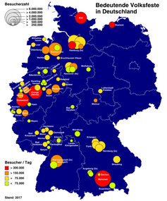 Bedeutende Volksfeste in Deutschland