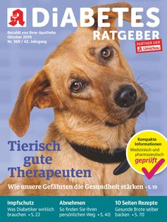 Titelbild Diabetes Ratgeber 10/2019. Bild: "obs/Wort & Bild Verlag - Gesundheitsmeldungen"