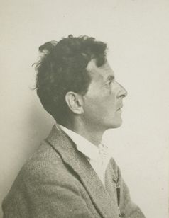 Ludwig Wittgenstein/Moriz Nähr, Ludwig Wittgenstein im Profil, ca. 1930,  Bild: Foto: The Ludwig Wittgenstein Archive Cambridge  Fotograf: Ludwig Wittgenstein