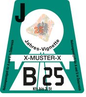 Jahresvignette Autobahnen/Schnellstraßen Österreich 2025, gültig von 01.12.2024 bis 31.01.2026