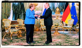 Angela Merkel und Wladimir Putin (2021), Archivbild