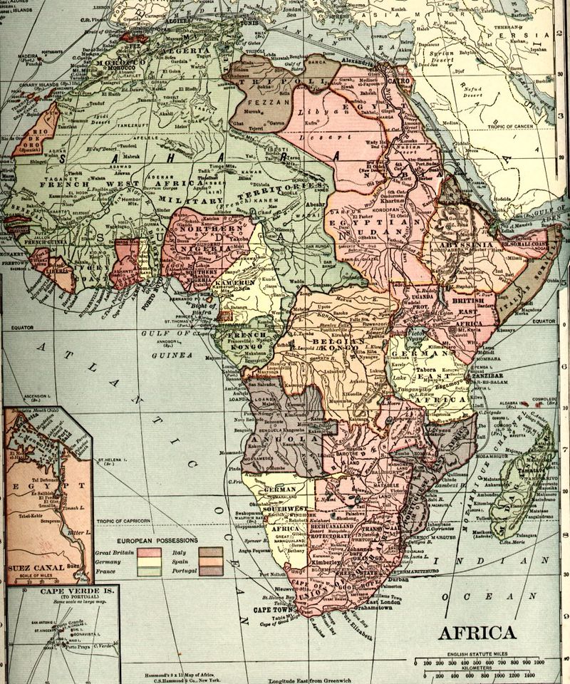 Karte Afrikas Von 1914 Mit Den Damaligen Schutzgebieten Des Ersten Deutschen Reiches Extremnews Die Etwas Anderen Nachrichten