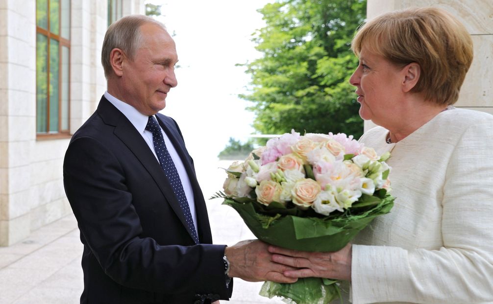 Angela Merkel und Wladimir Putin (2018), Archivbild