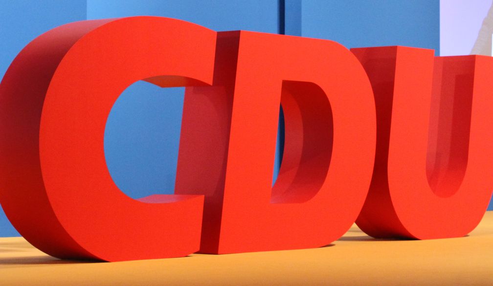 CDU Logo auf dem 27. Bundesparteitag Dezember 2014