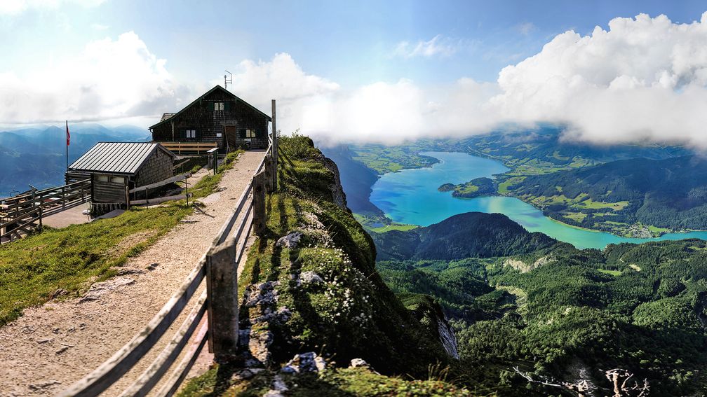 Foto TVB Mondsee-Irrsee/360PerspektivenGmbH; Ausblick vom Schafberg auf den Mondsee