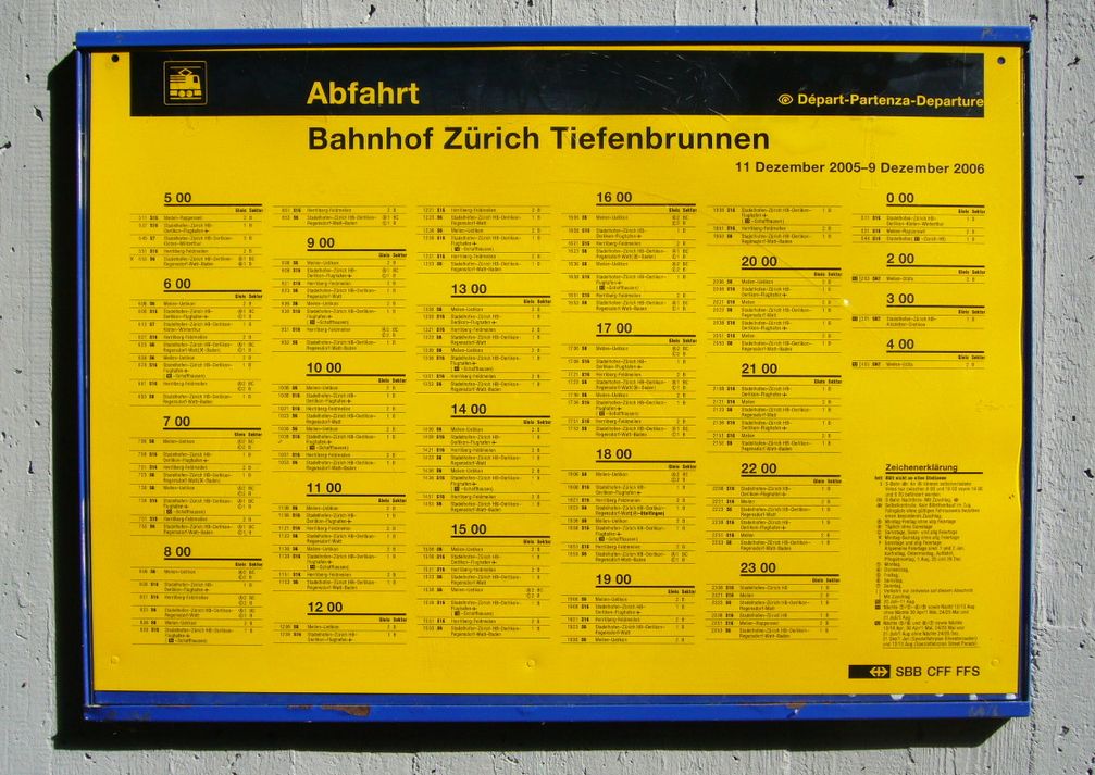 Fahrplan (Symbolbild)