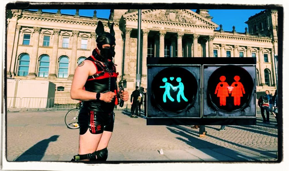 Grünen-Politiker Niclas Ehrenberg (links) wird sich über die Homo-Ampeln freuen