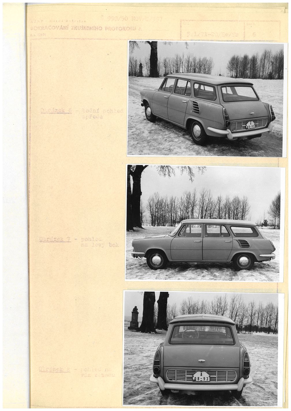 Die dreiwöchigen Tests des ,Hajaja' begannen Ende Mai 1963. Am Ende gab SKODA jedoch der zweitürigen Coupé-Variante des 1000/1100 MB den Vorzug. Sie kam ohne B-Säulen aus. Für Kombikunden lief die Produktion des OCTAVIA COMBI mit Erfolg bis 1971 weiter.  Bild: "obs/Skoda Auto Deutschland GmbH"