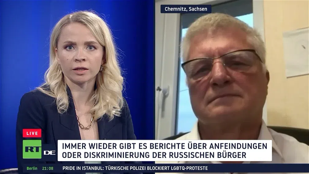 Bild: Screenshot RT DE / Eigenes Werk