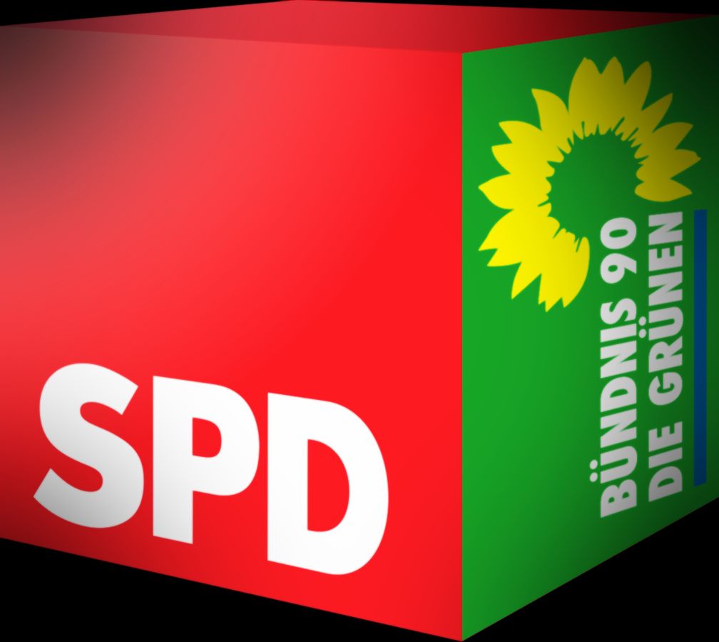 Rot Grün (SPD, Grüne) (Symbolbild)