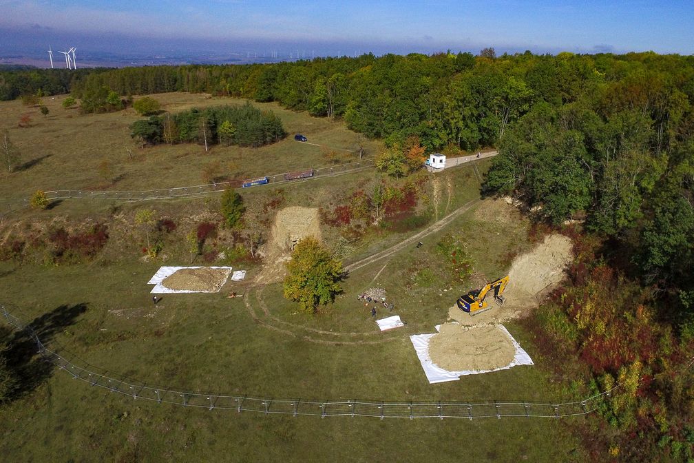 Ausgrabungen im Steinbruch des ehemaligen Konzentrationslagers Buchenwald bei Weimar.  Bild: "obs/MDR Exklusiv-Meldung/MDR/Holger John"