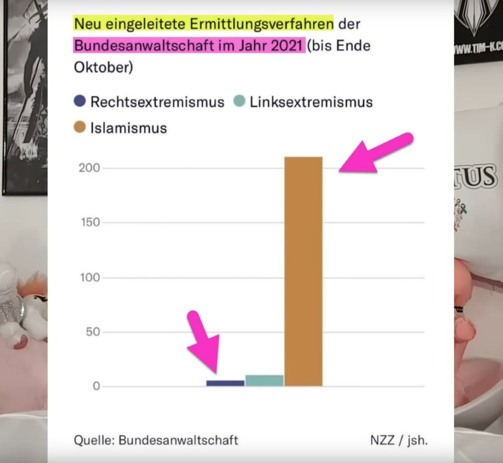 Neu eingeleitete Ermittlungsverfahren in 2021 nach politischer Zuordnung (Symbolbild)