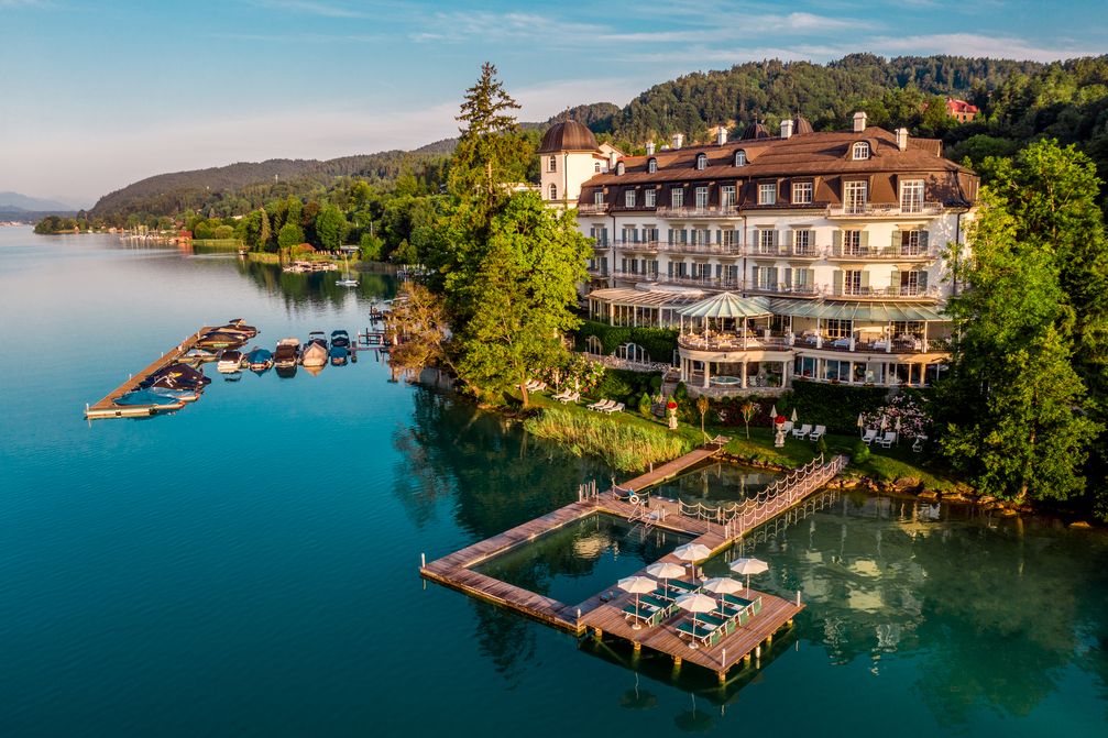 BILD zu OTS - Schloss Seefels in der Logenlage am Wörthersee Bildrechte: Schloss Seefels Fotograf: Daniel Waschnig Photography