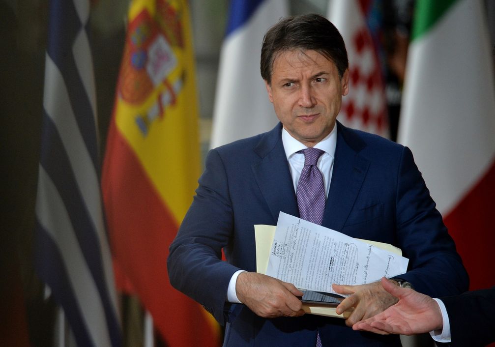 Archivbild: Der italienische Premierminister Giuseppe Conte in Brüssel, Belgien. Bild: Alexey Vitvitsky / Sputnik