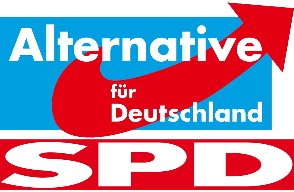 AfD, SPD Koalition (Symbolbild)