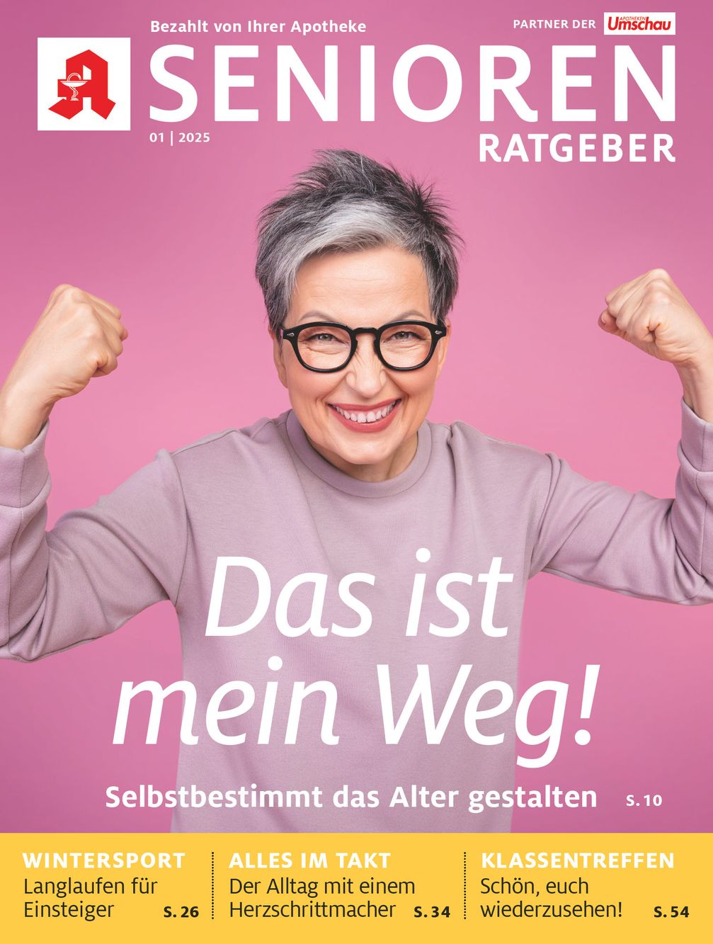 "Titelbild Senioren Ratgeber 1/2025"  Bild: Wort & Bild Verlagsgruppe - Gesu Fotograf: GettyImages/iStockphoto/Deagreez