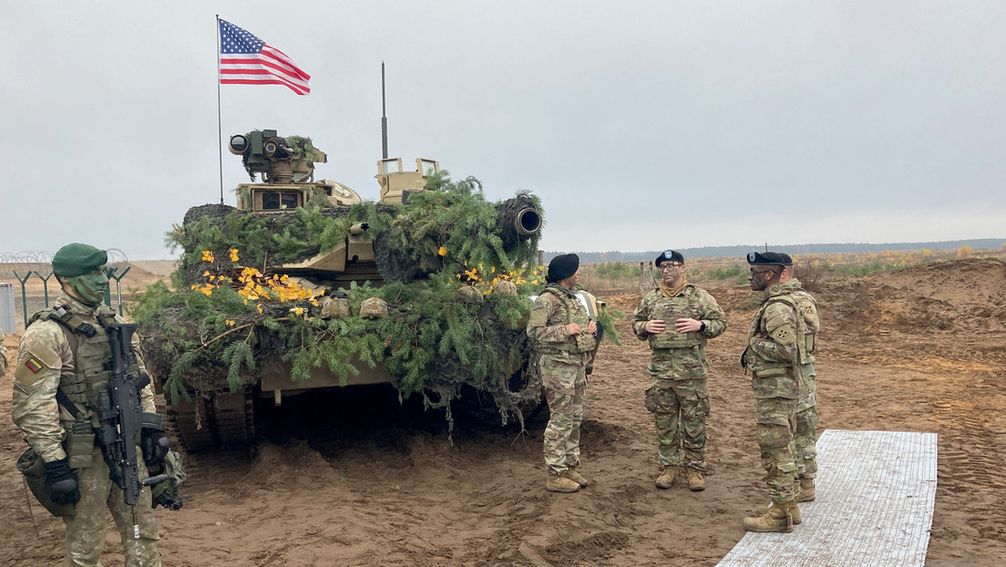 Gemeinsame militärische Übung in Litauen Bild: www.globallookpress.com / Alexander Welscher