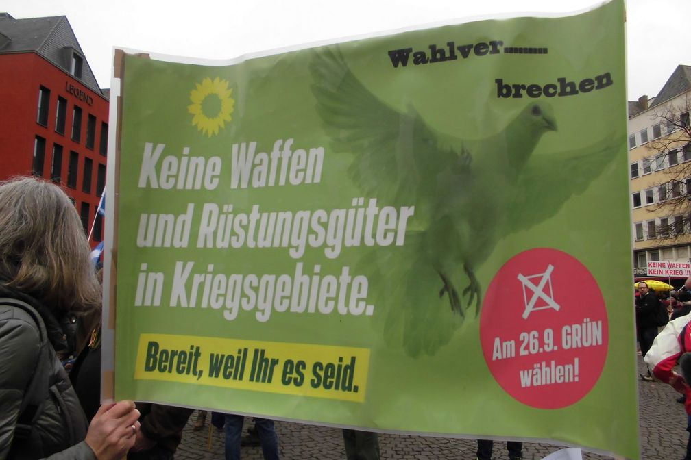 Demonstration gegen Waffenlieferungen in die Ukraine, Köln 4.02.2023 Bild: Felicitas Rabe