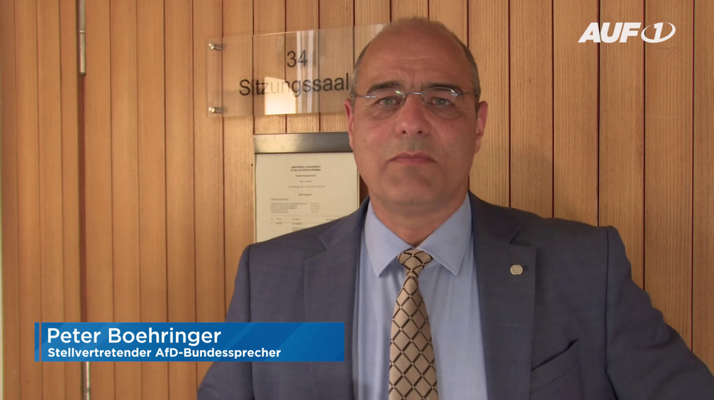 Peter Boehringer (2024) Bild: AUF1 / Eigenes Werk