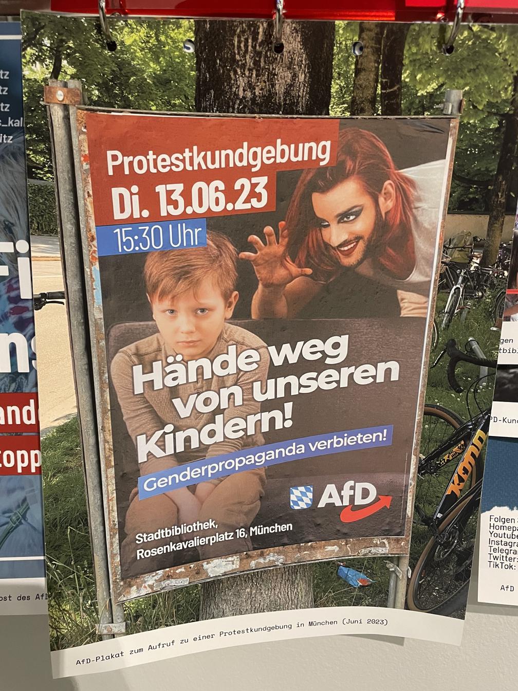 AfD Anti-Gender Plakat (Symbolbild)