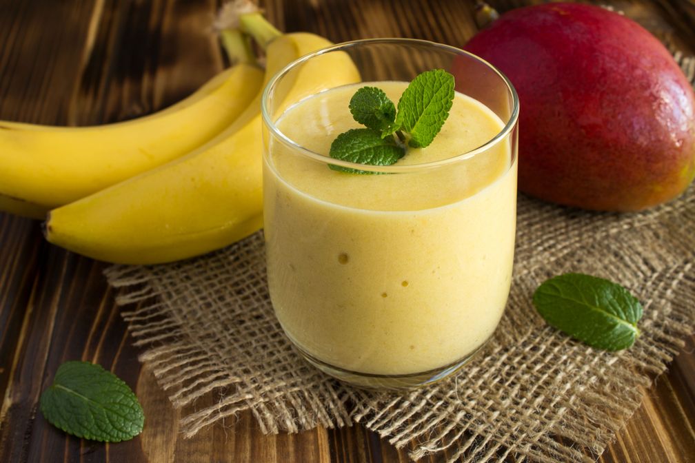 Volle Frucht voraus mit dem Ashwagandha-Mango Smoothie