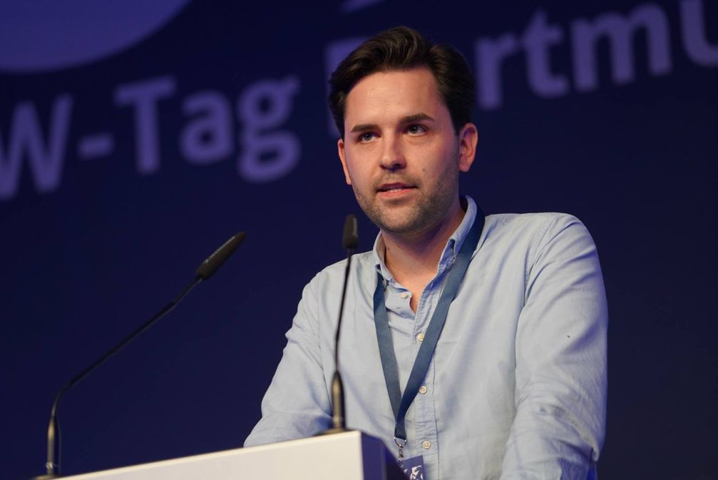 Johannes Winkel auf dem Parteitag der Jungen Union in Dortmund (2022)