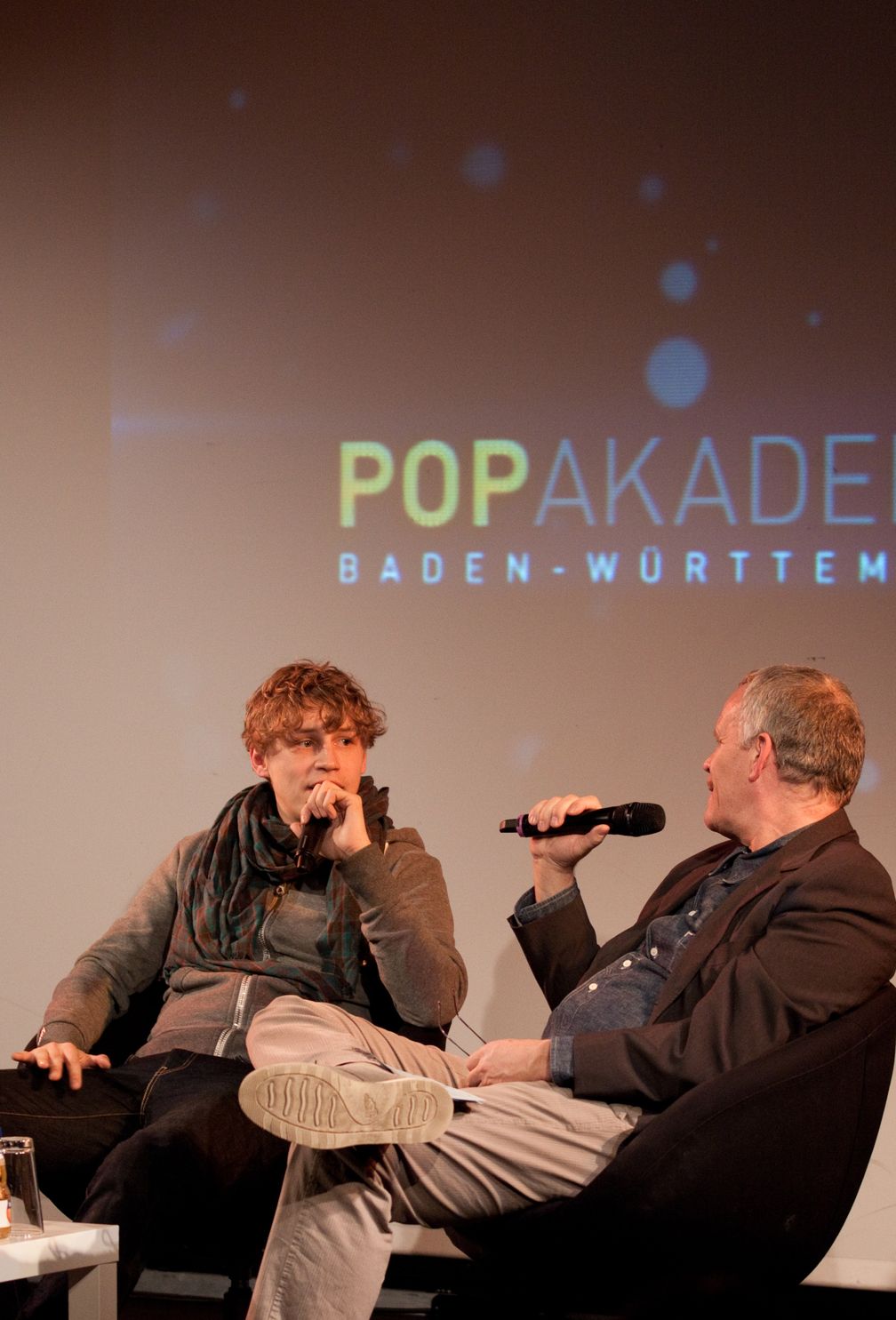 Tim Bendzko mit Hubert Wandjo