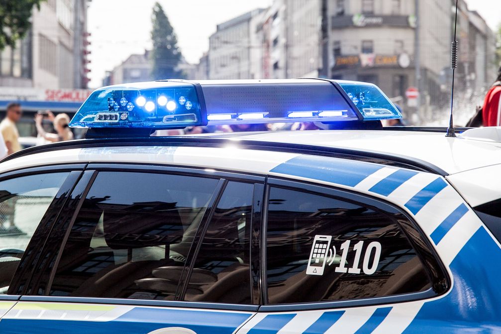 Einsatzfahrzeug der Polizei in München