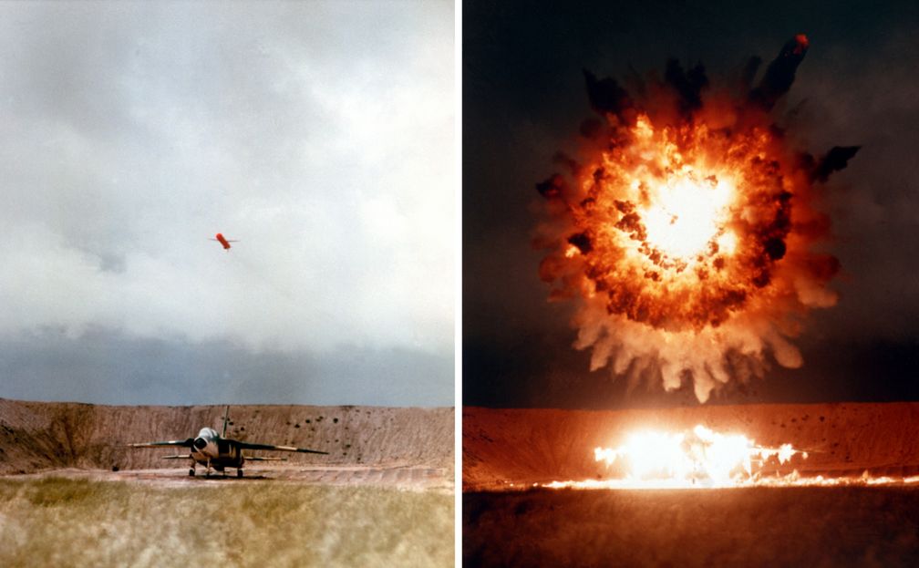 Luftdetonation einer UGM-109 Tomahawk über einem Testziel, 1986 (Symbolbild)