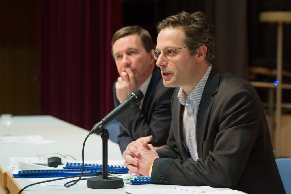 Marcus Pretzell (r.) mit Bernd Lucke (2015)