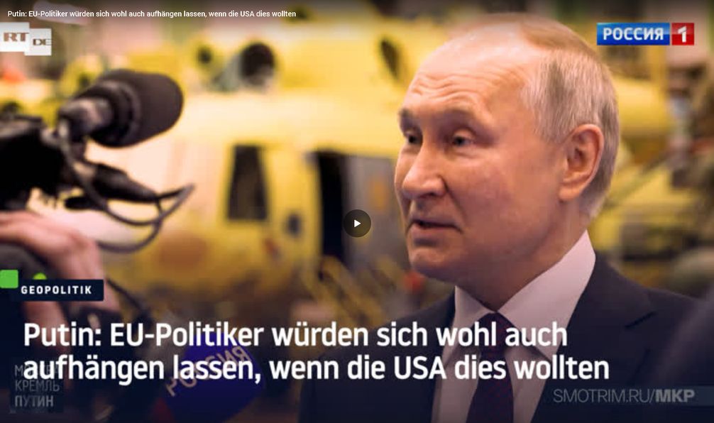 Bild: Screenshot RT DE / Eigenes Werk